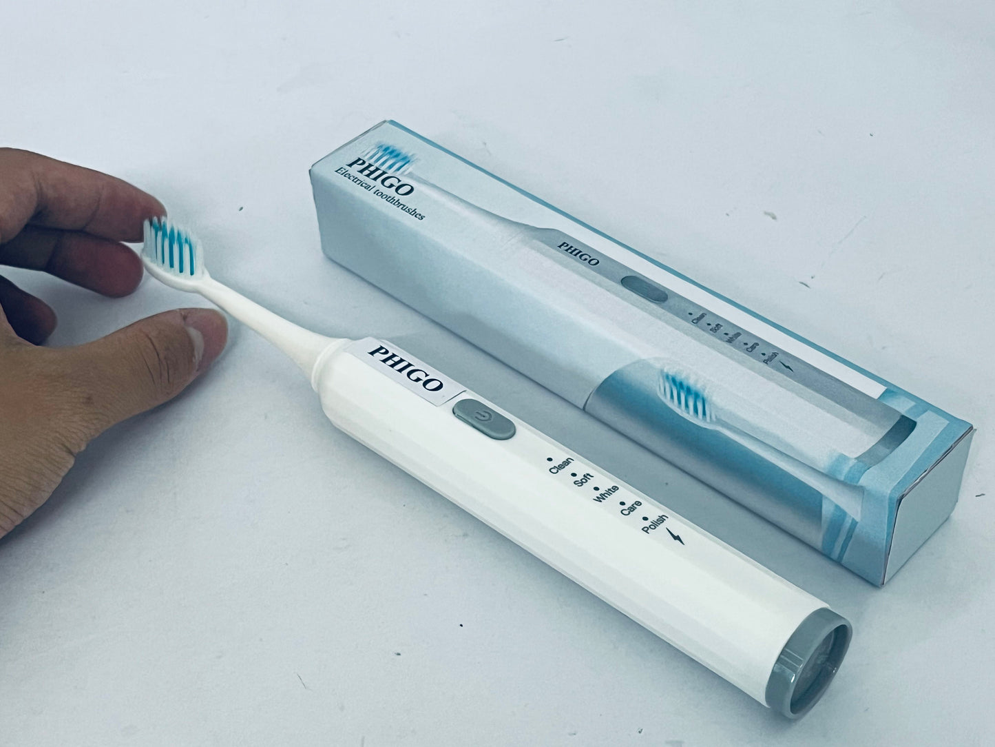 PHIGO Electrical toothbrushes Built Battery Speed Vibration USB Charging Electric Toothbrush for Adults Boys and Girls