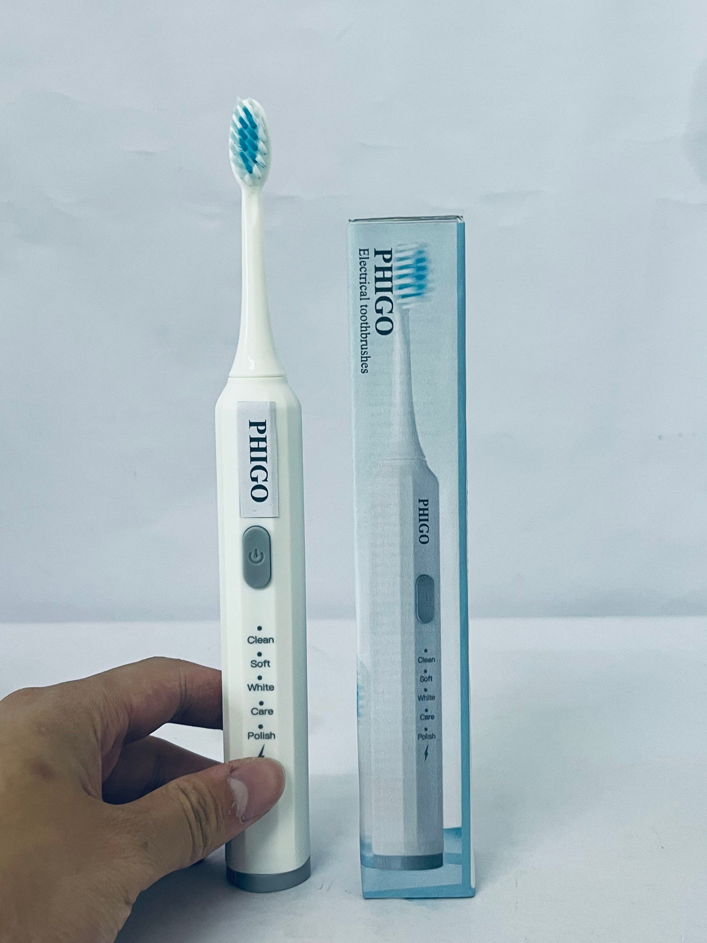 PHIGO Electrical toothbrushes Built Battery Speed Vibration USB Charging Electric Toothbrush for Adults Boys and Girls