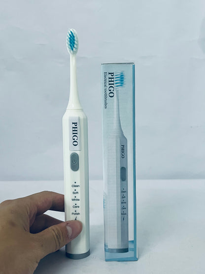 PHIGO Electrical toothbrushes Built Battery Speed Vibration USB Charging Electric Toothbrush for Adults Boys and Girls