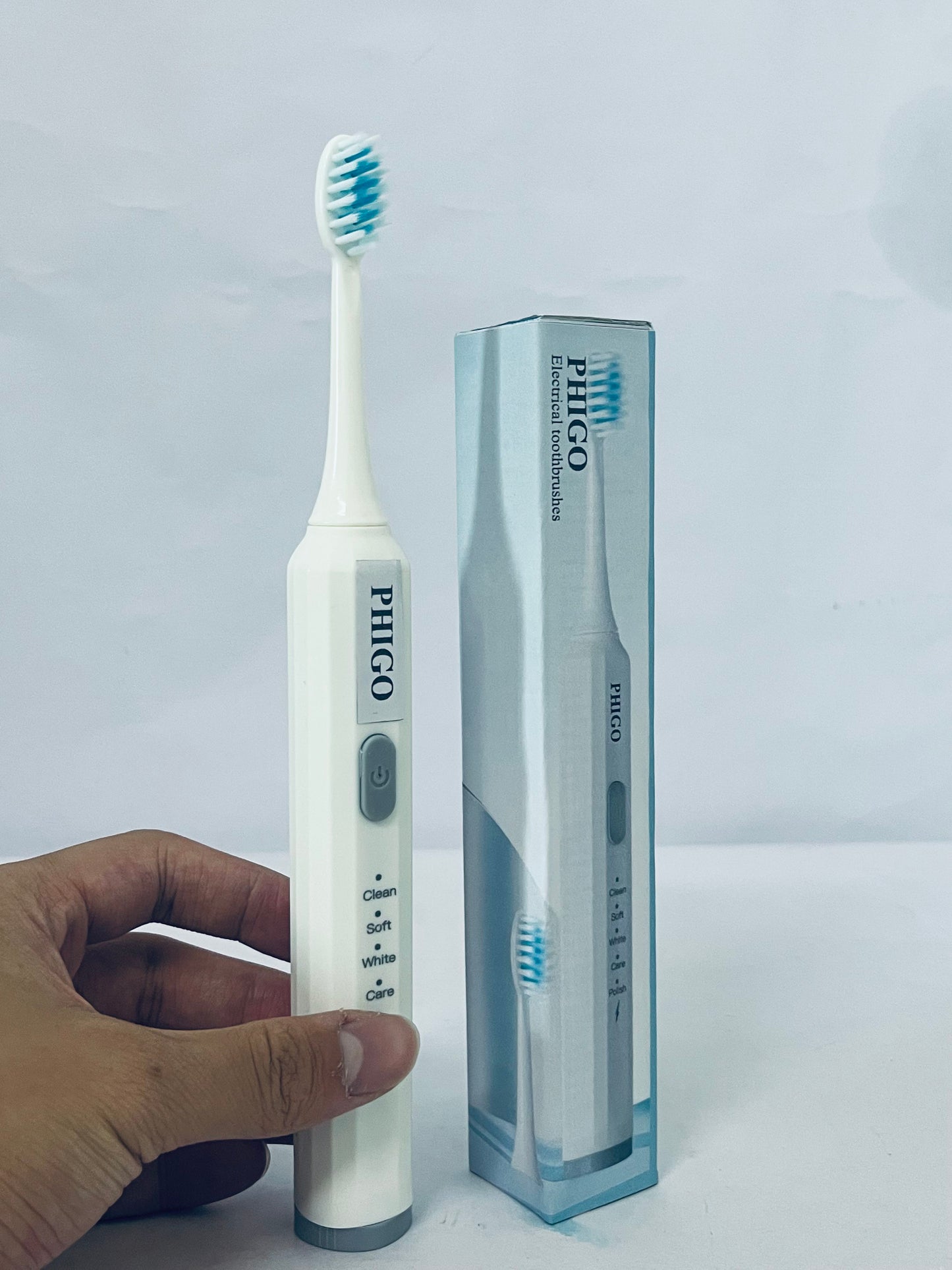 PHIGO Electrical toothbrushes Built Battery Speed Vibration USB Charging Electric Toothbrush for Adults Boys and Girls