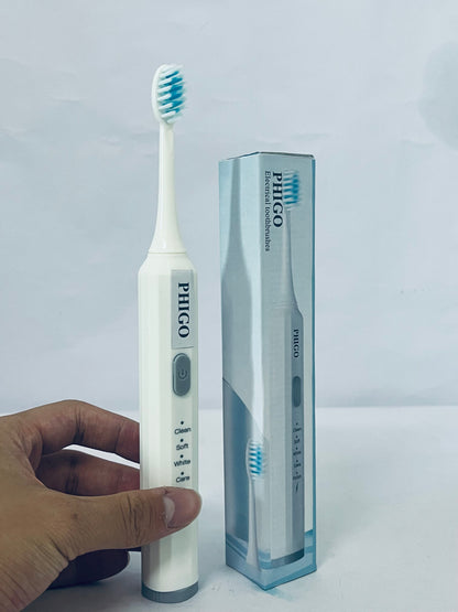 PHIGO Electrical toothbrushes Built Battery Speed Vibration USB Charging Electric Toothbrush for Adults Boys and Girls
