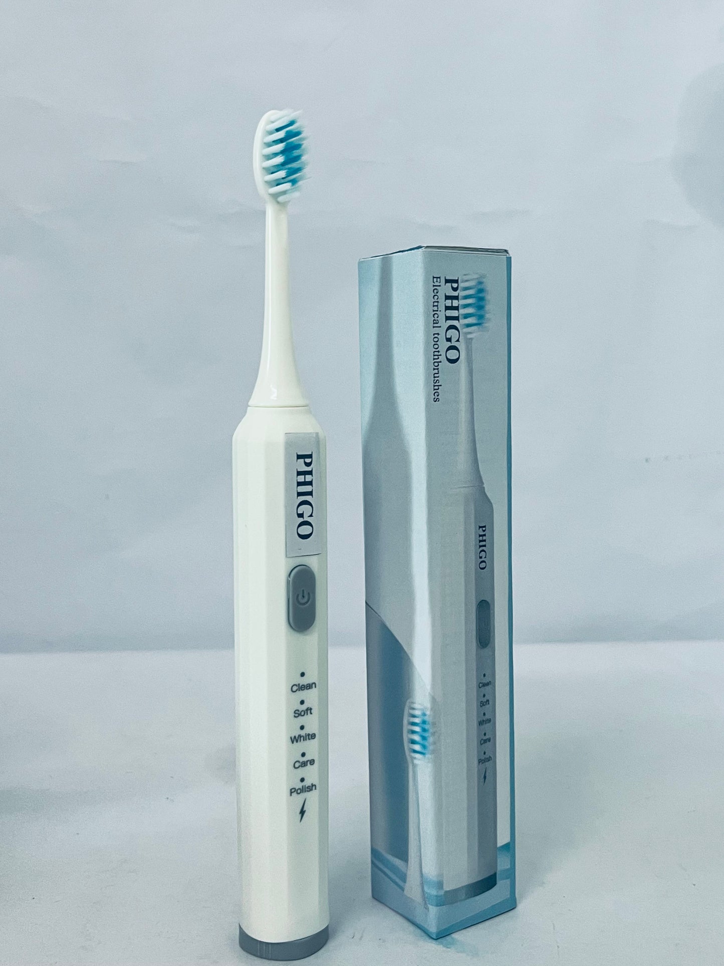PHIGO Electrical toothbrushes Built Battery Speed Vibration USB Charging Electric Toothbrush for Adults Boys and Girls