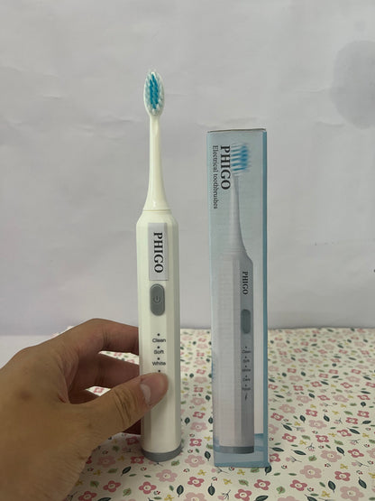 PHIGO Electrical toothbrushes Built Battery Speed Vibration USB Charging Electric Toothbrush for Adults Boys and Girls