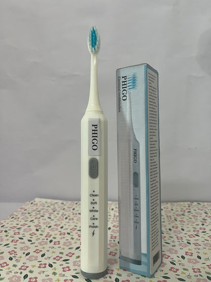 PHIGO Electrical toothbrushes Built Battery Speed Vibration USB Charging Electric Toothbrush for Adults Boys and Girls