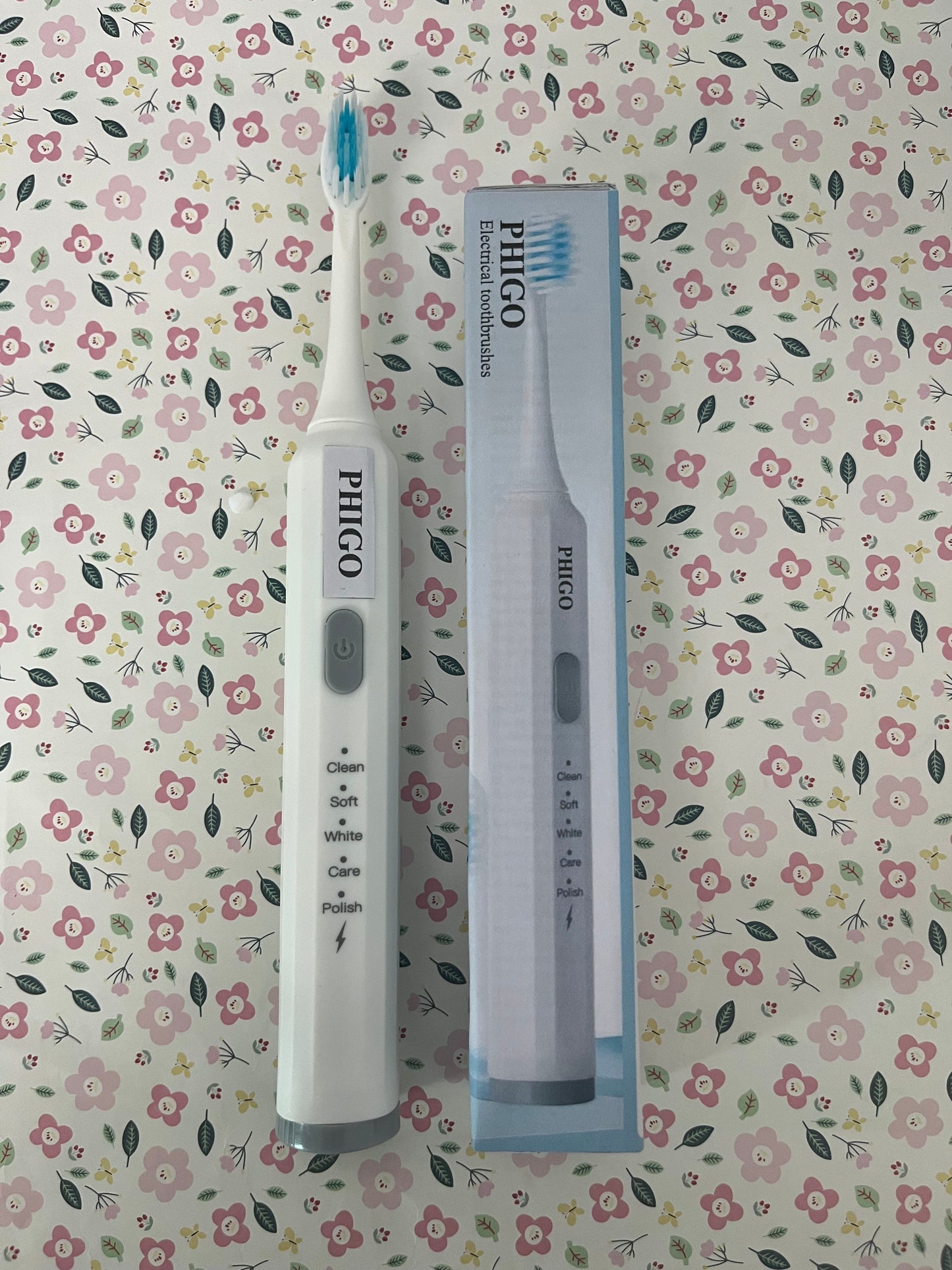 PHIGO Electrical toothbrushes Built Battery Speed Vibration USB Charging Electric Toothbrush for Adults Boys and Girls