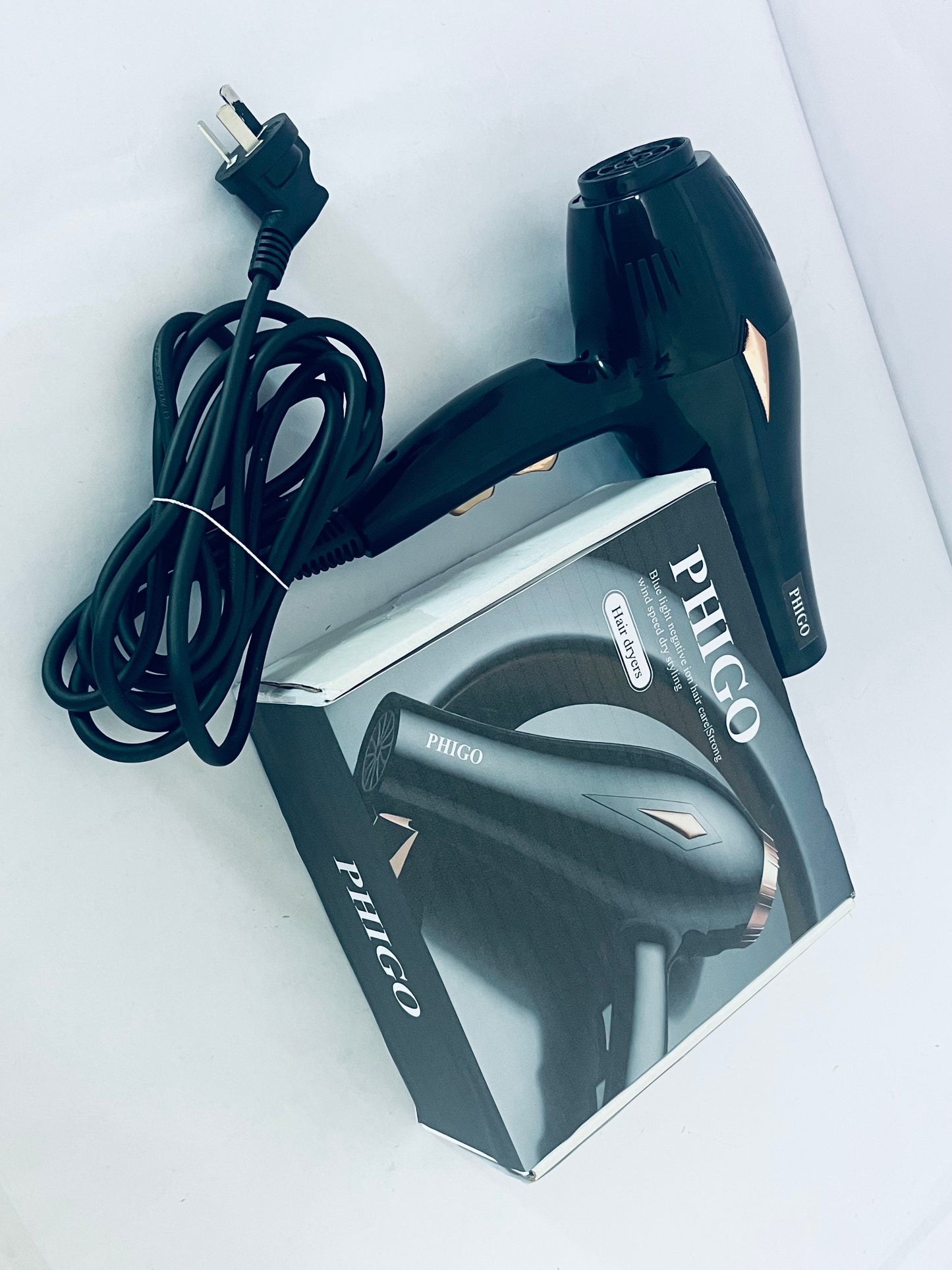 PHIGO Hair dryers Ionic Hair Dryer 2000W for Salon & Personal Use – Powerful, Fast & Quiet Drying for Curly Hair