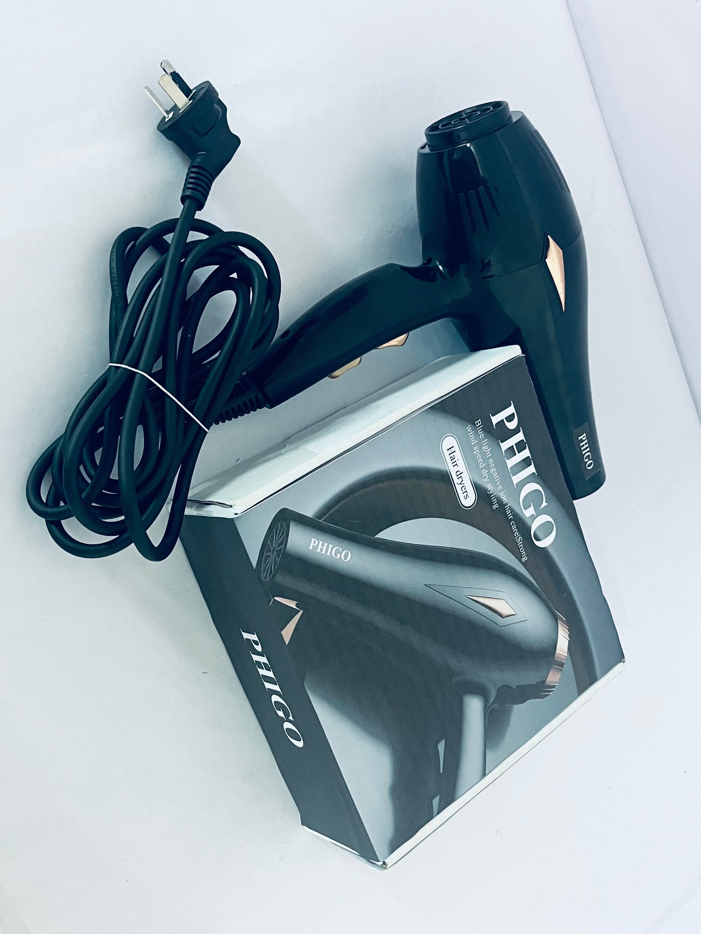 PHIGO Hair dryers Ionic Hair Dryer 2000W for Salon & Personal Use – Powerful, Fast & Quiet Drying for Curly Hair