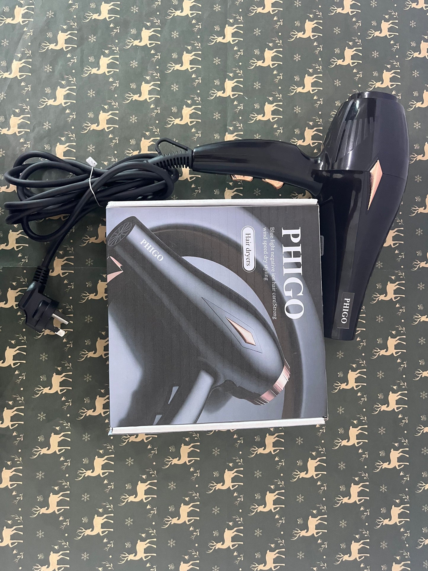 PHIGO Hair dryers Ionic Hair Dryer 2000W for Salon & Personal Use – Powerful, Fast & Quiet Drying for Curly Hair