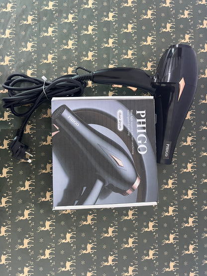 PHIGO Hair dryers Ionic Hair Dryer 2000W for Salon & Personal Use – Powerful, Fast & Quiet Drying for Curly Hair