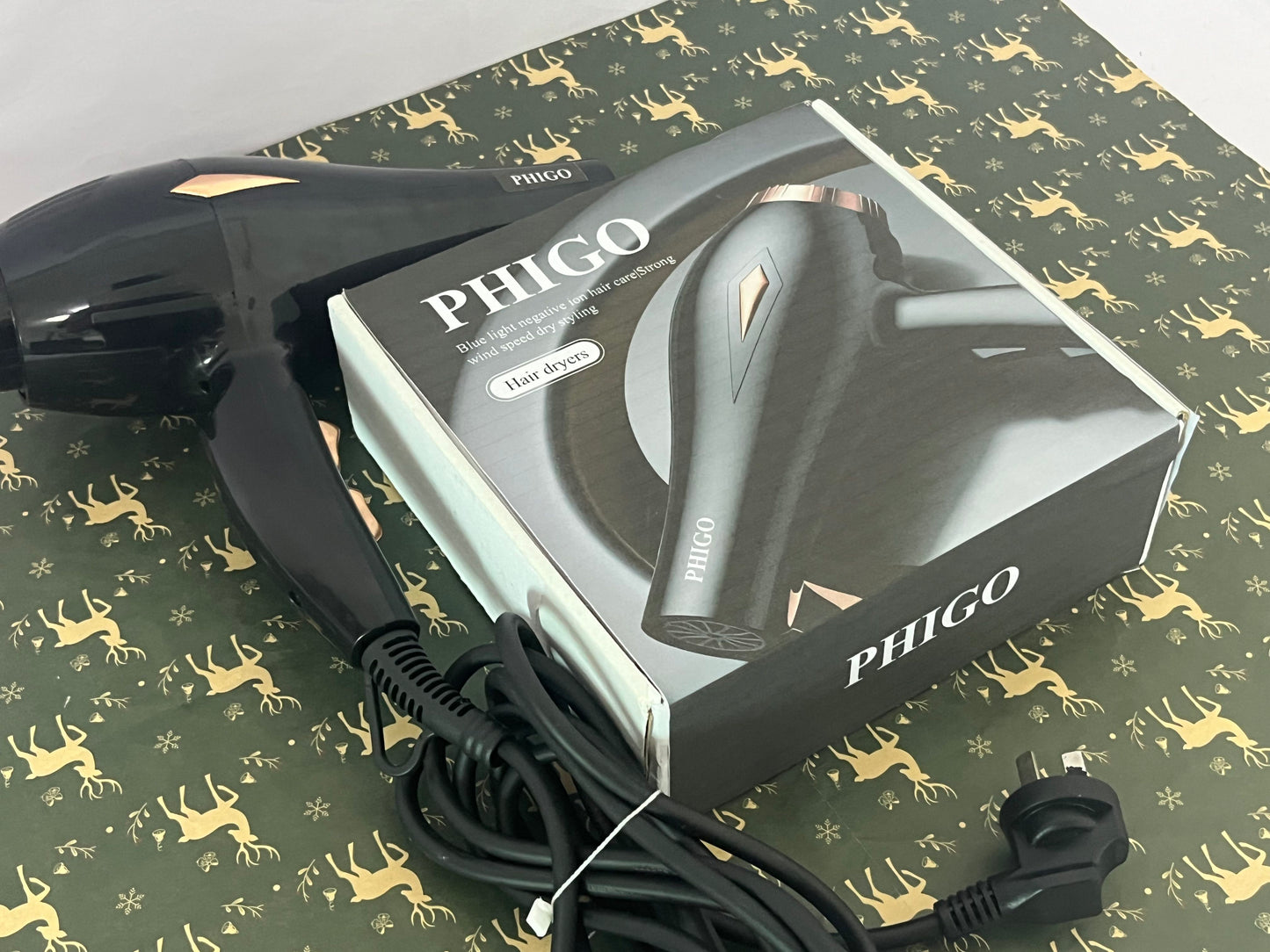 PHIGO Hair dryers Ionic Hair Dryer 2000W for Salon & Personal Use – Powerful, Fast & Quiet Drying for Curly Hair