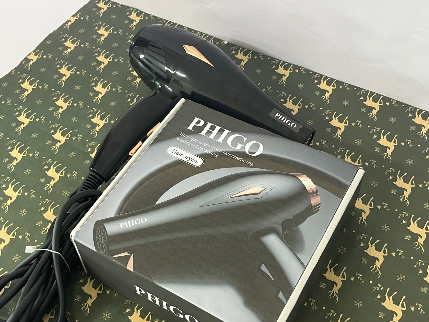 PHIGO Hair dryers Ionic Hair Dryer 2000W for Salon & Personal Use – Powerful, Fast & Quiet Drying for Curly Hair