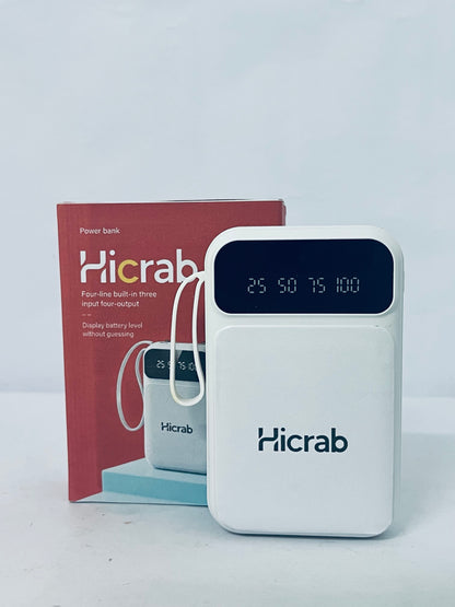 Hicrab Portable Power Bank | Digital Display · Multi-Port Fast Charging · Mini & Portable