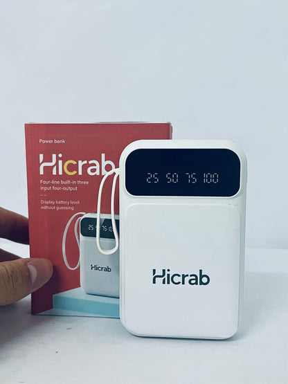 Hicrab Portable Power Bank | Digital Display · Multi-Port Fast Charging · Mini & Portable