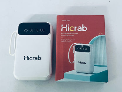 Hicrab Portable Power Bank | Digital Display · Multi-Port Fast Charging · Mini & Portable