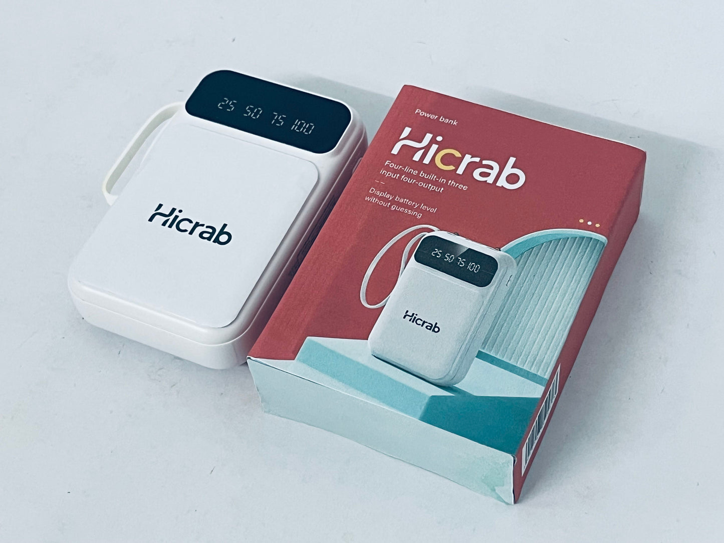 Hicrab Portable Power Bank | Digital Display · Multi-Port Fast Charging · Mini & Portable