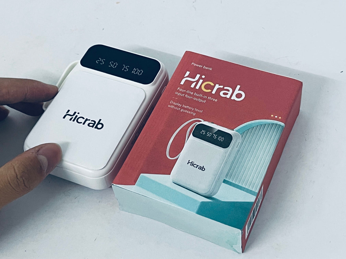 Hicrab Portable Power Bank | Digital Display · Multi-Port Fast Charging · Mini & Portable