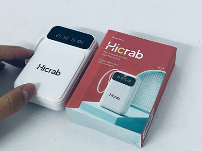 Hicrab Portable Power Bank | Digital Display · Multi-Port Fast Charging · Mini & Portable