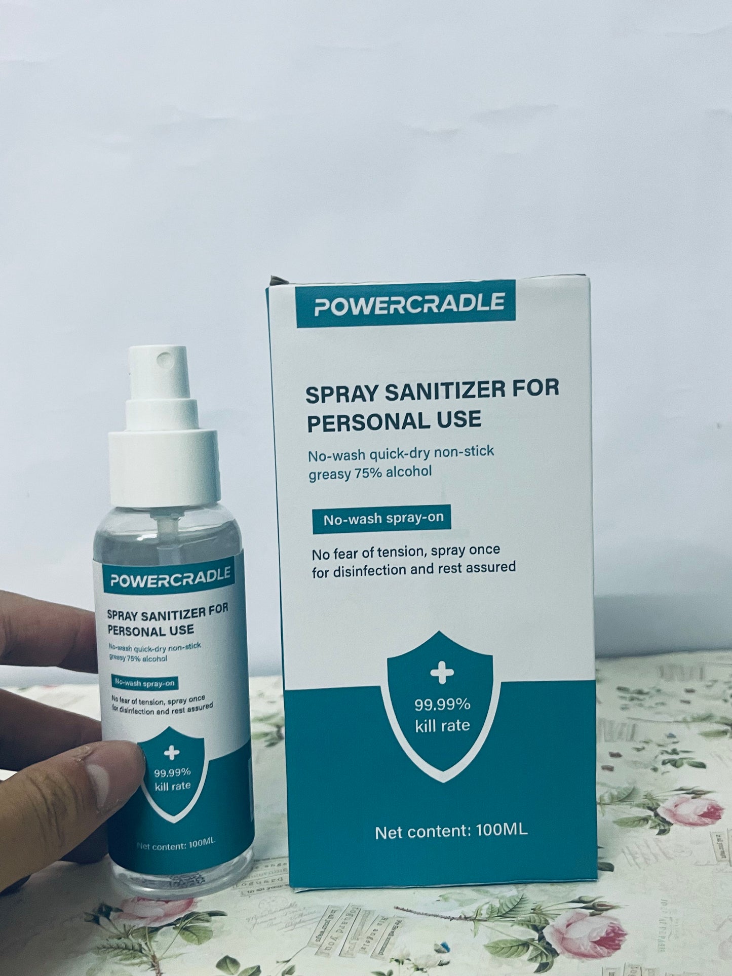 POWERCRADLE Spray sanitizer for personal use Elevate Your Hygiene, Anytime, Anywhere