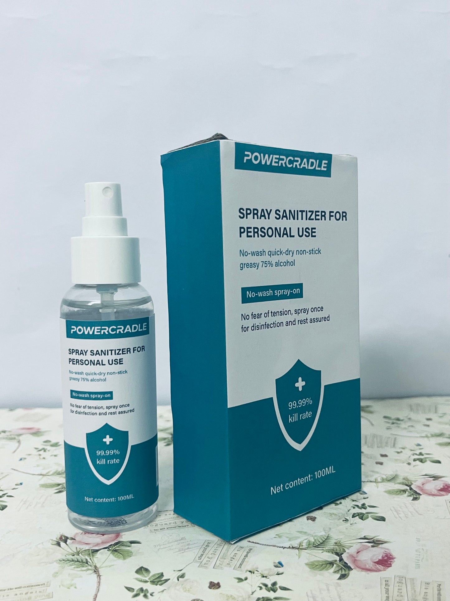 POWERCRADLE Spray sanitizer for personal use Elevate Your Hygiene, Anytime, Anywhere