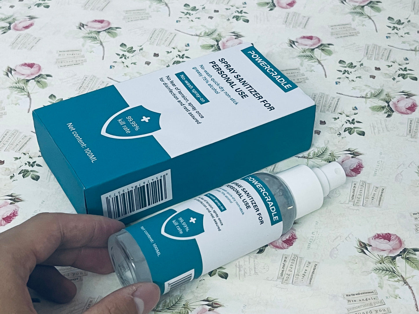 POWERCRADLE Spray sanitizer for personal use Elevate Your Hygiene, Anytime, Anywhere