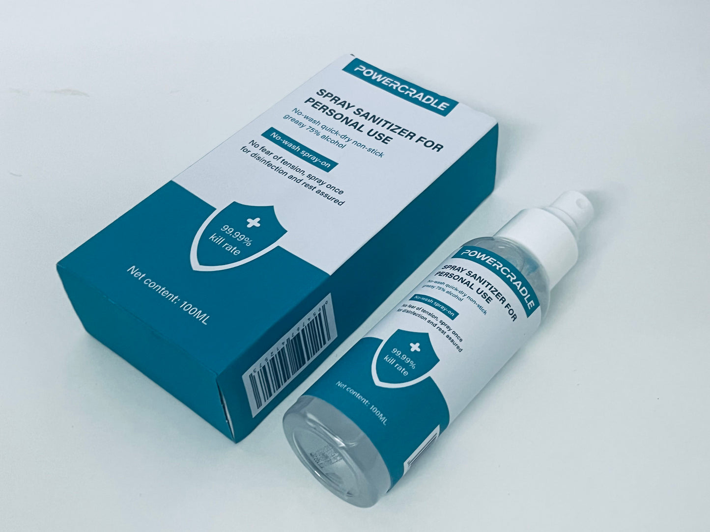 POWERCRADLE Spray sanitizer for personal use Elevate Your Hygiene, Anytime, Anywhere