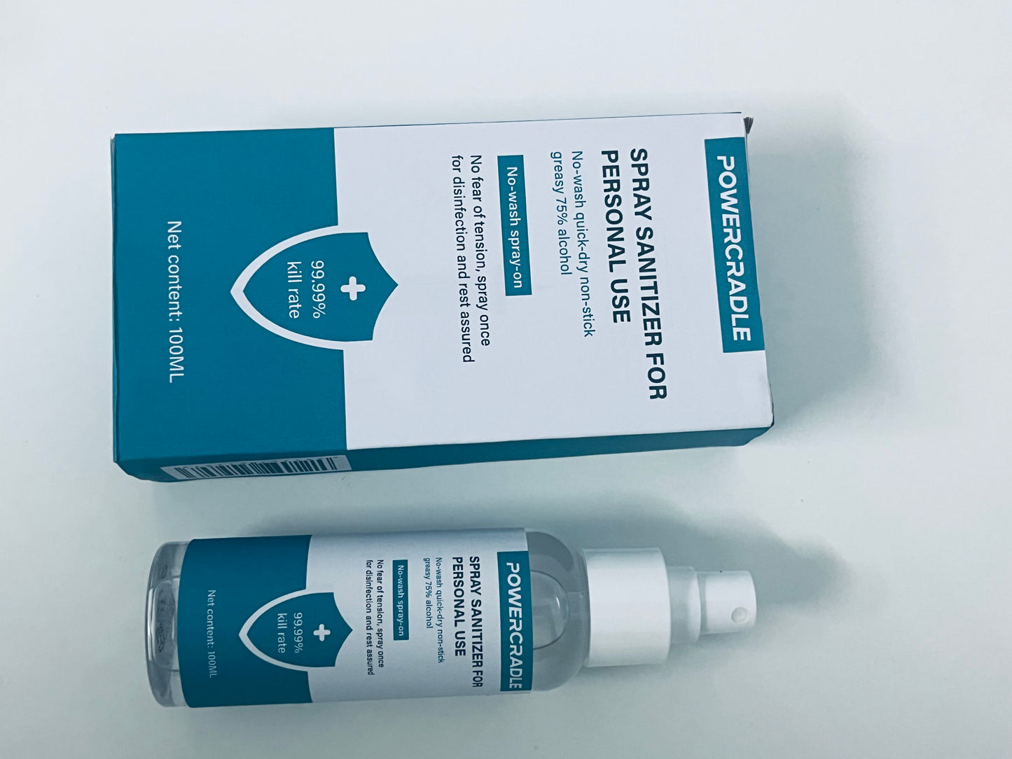 POWERCRADLE Spray sanitizer for personal use Elevate Your Hygiene, Anytime, Anywhere