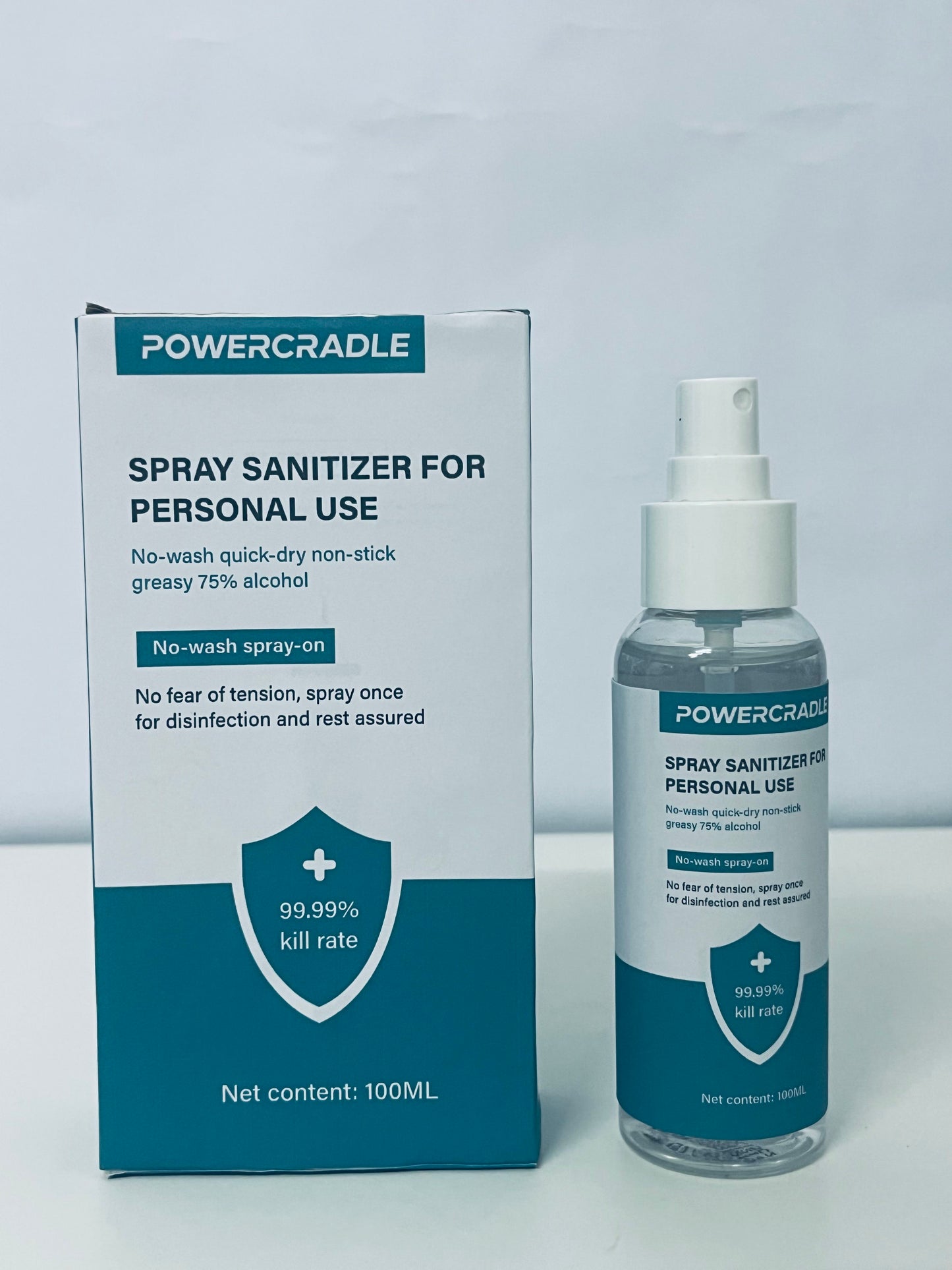 POWERCRADLE Spray sanitizer for personal use Elevate Your Hygiene, Anytime, Anywhere