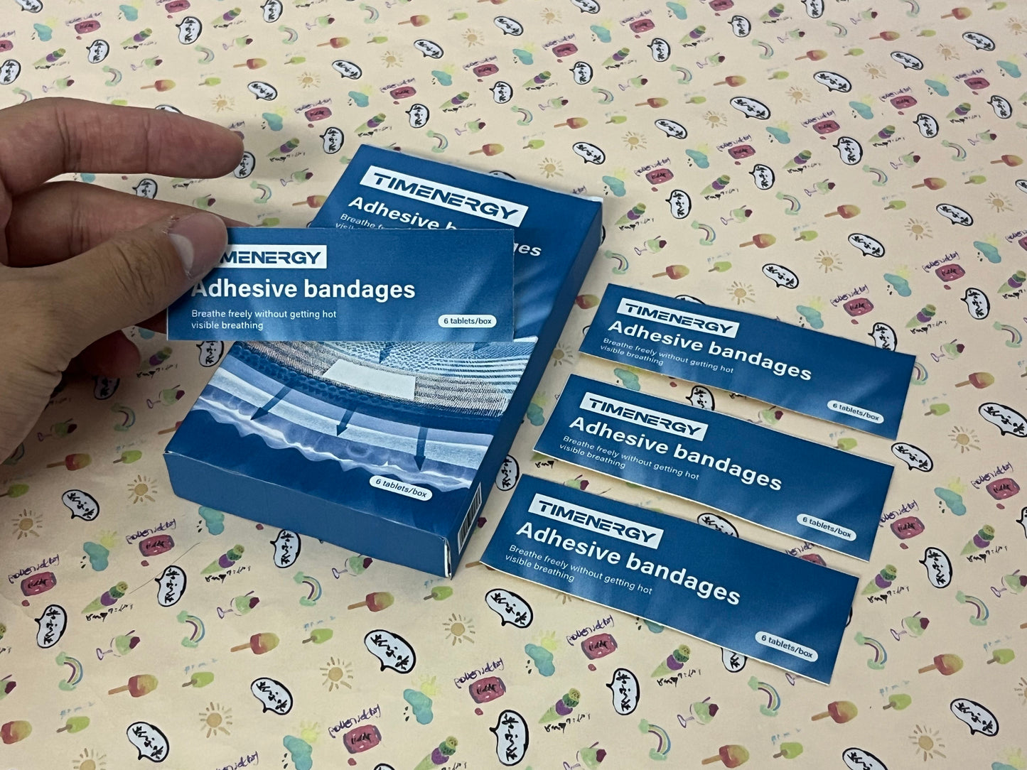 TIMENERGY Adhesive bandages Sterile Flexible Fabric Comfortable Flexible Protection