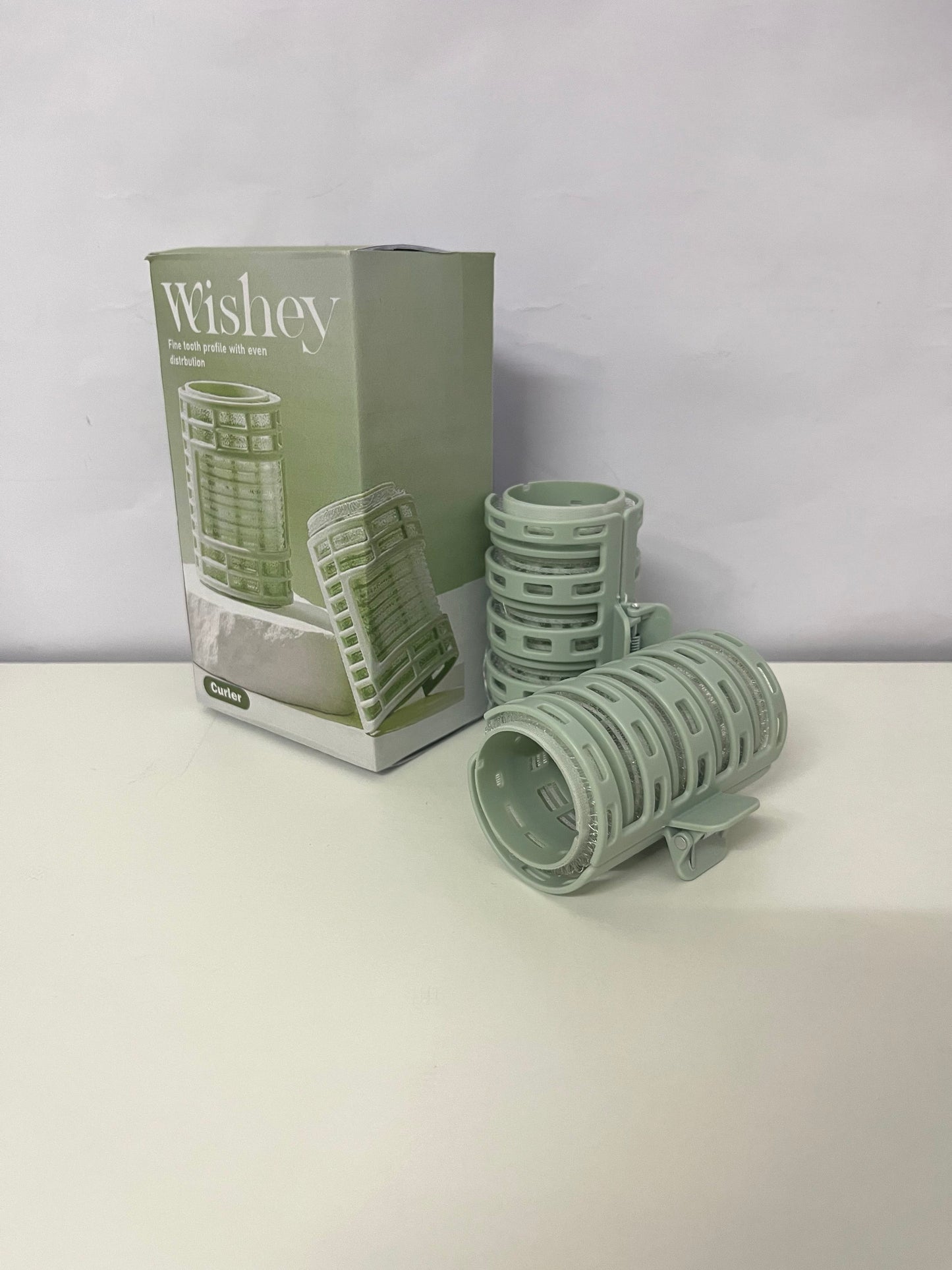 Wishey Green Non-Electric Curlers - Multi-Size Set for Custom Wave & Curl Creation