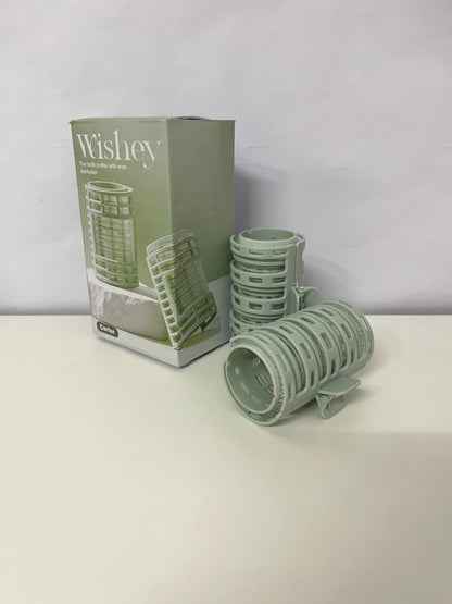 Wishey Green Non-Electric Curlers - Multi-Size Set for Custom Wave & Curl Creation