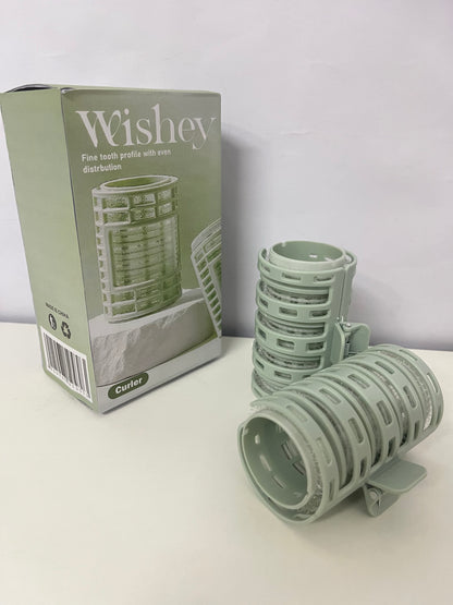 Wishey Green Non-Electric Curlers - Multi-Size Set for Custom Wave & Curl Creation