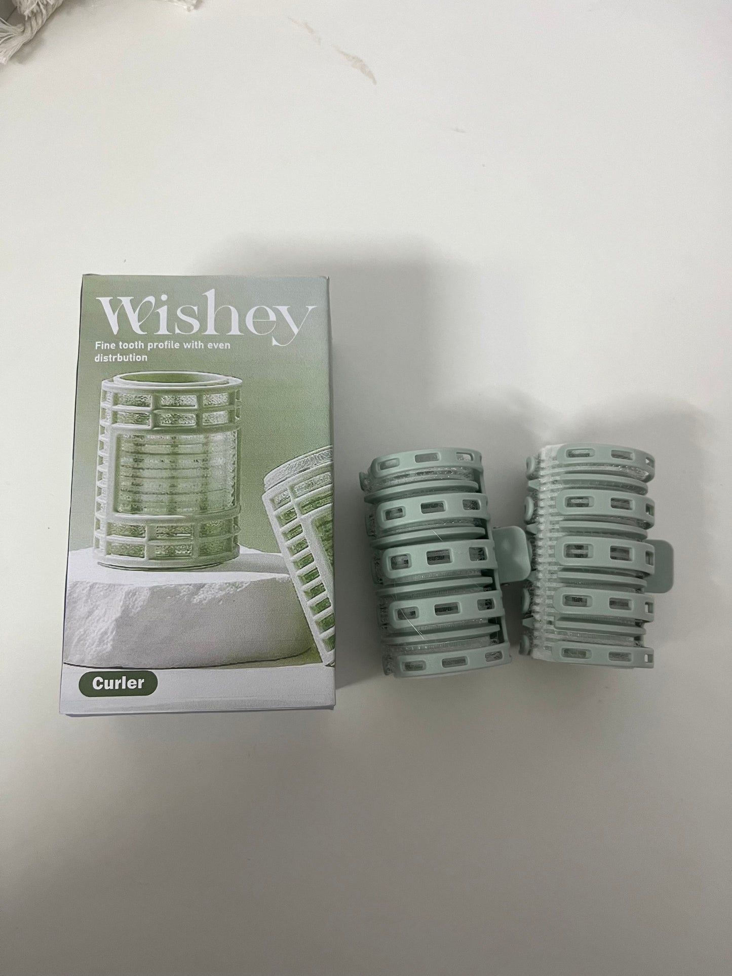 Wishey Green Non-Electric Curlers - Multi-Size Set for Custom Wave & Curl Creation