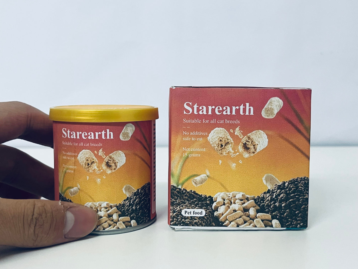 Starearth Pet food Chicken & Cod Recipe - Natural Grain-Free Dry Cat Food with Omega Fatty Acids & Probiotics