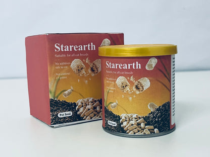 Starearth Pet food Chicken & Cod Recipe - Natural Grain-Free Dry Cat Food with Omega Fatty Acids & Probiotics