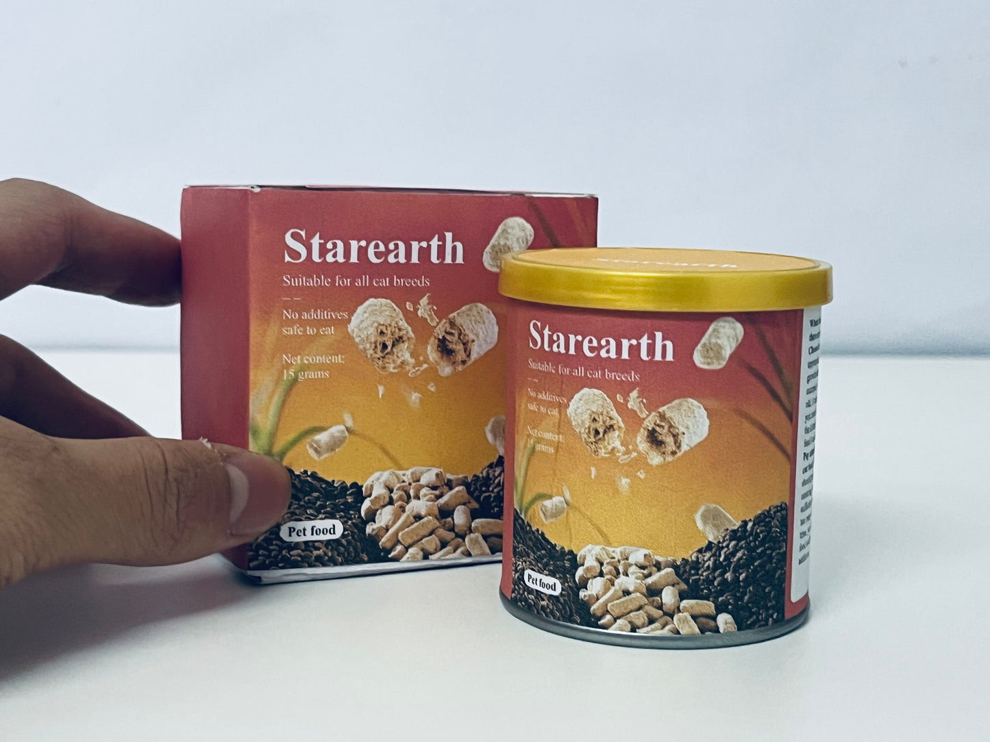 Starearth Pet food Chicken & Cod Recipe - Natural Grain-Free Dry Cat Food with Omega Fatty Acids & Probiotics