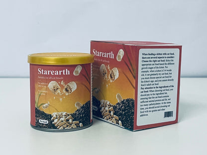 Starearth Pet food Chicken & Cod Recipe - Natural Grain-Free Dry Cat Food with Omega Fatty Acids & Probiotics