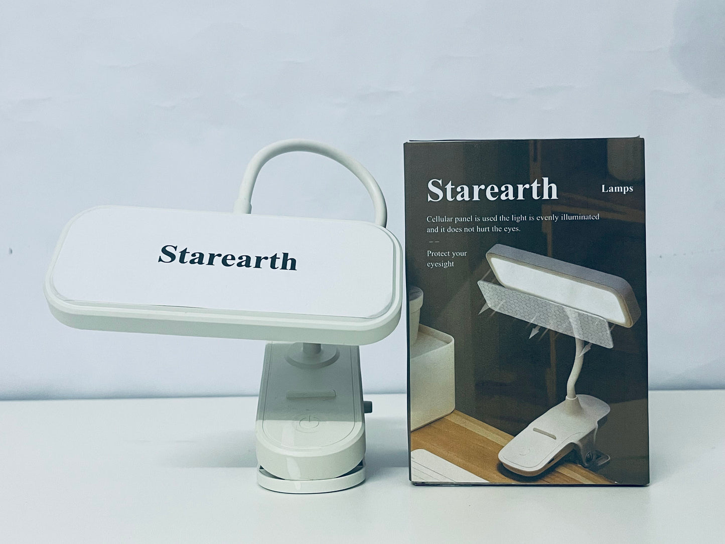 Starearth Lamps Reading Light with 3 Brightness Levels Portable LED Bedside Lamp for Books and Desk Adjustable Light for Home and Travel