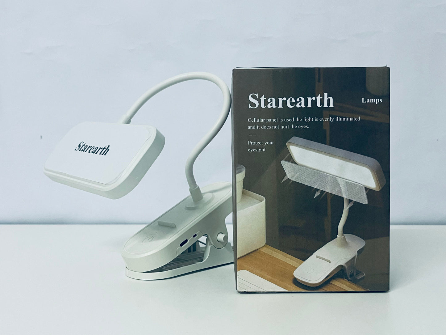 Starearth Lamps Reading Light with 3 Brightness Levels Portable LED Bedside Lamp for Books and Desk Adjustable Light for Home and Travel