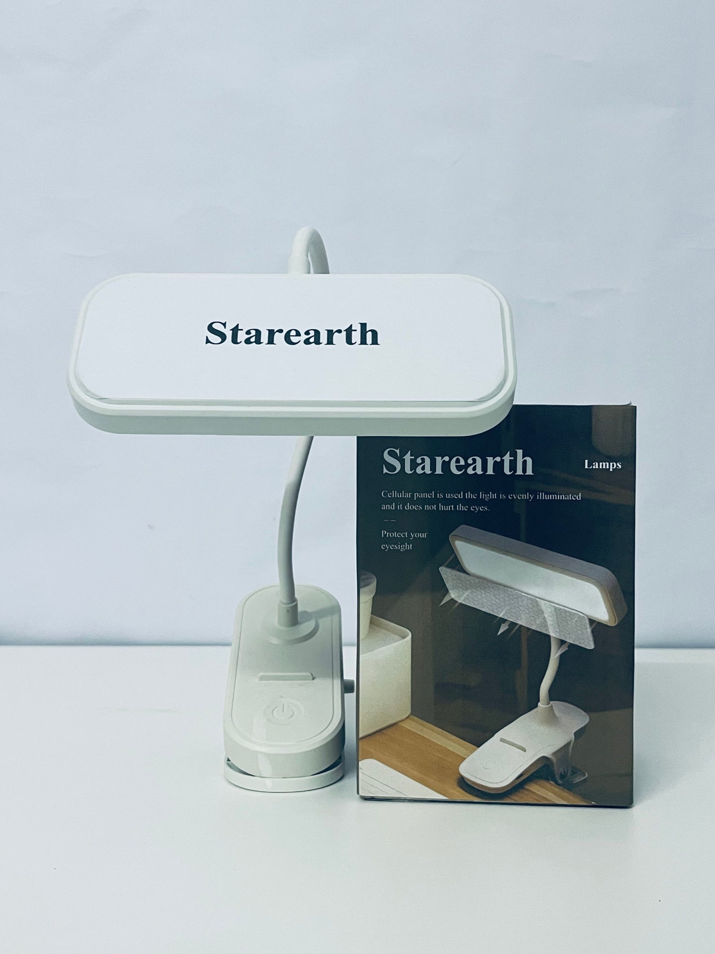 Starearth Lamps Reading Light with 3 Brightness Levels Portable LED Bedside Lamp for Books and Desk Adjustable Light for Home and Travel