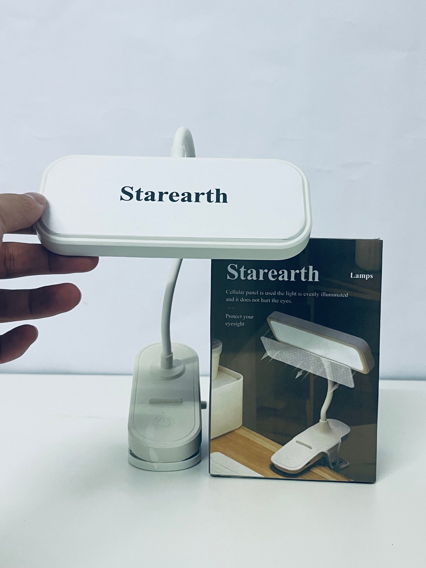 Starearth Lamps Reading Light with 3 Brightness Levels Portable LED Bedside Lamp for Books and Desk Adjustable Light for Home and Travel