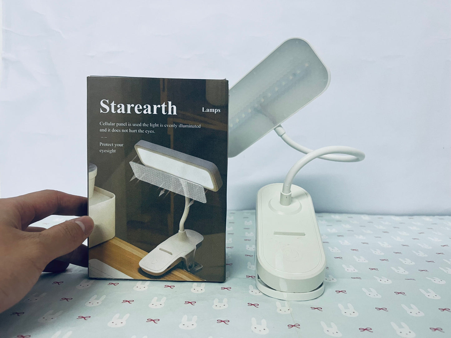 Starearth Lamps Reading Light with 3 Brightness Levels Portable LED Bedside Lamp for Books and Desk Adjustable Light for Home and Travel