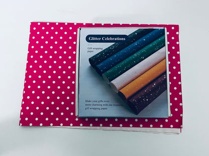 Glitter Celebrations Gift Wrapping Paper 6 Colors Thick Food-Grade Eco-Friendly for Birthday Holiday Gift Boxes