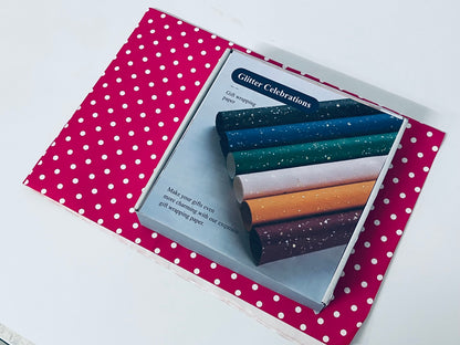 Glitter Celebrations Gift Wrapping Paper 6 Colors Thick Food-Grade Eco-Friendly for Birthday Holiday Gift Boxes