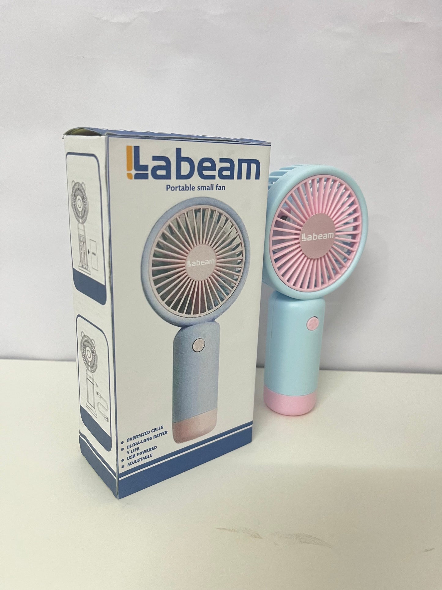 Labeam Handheld Portable Small Fan Cool Companion for Summer On-the-Go