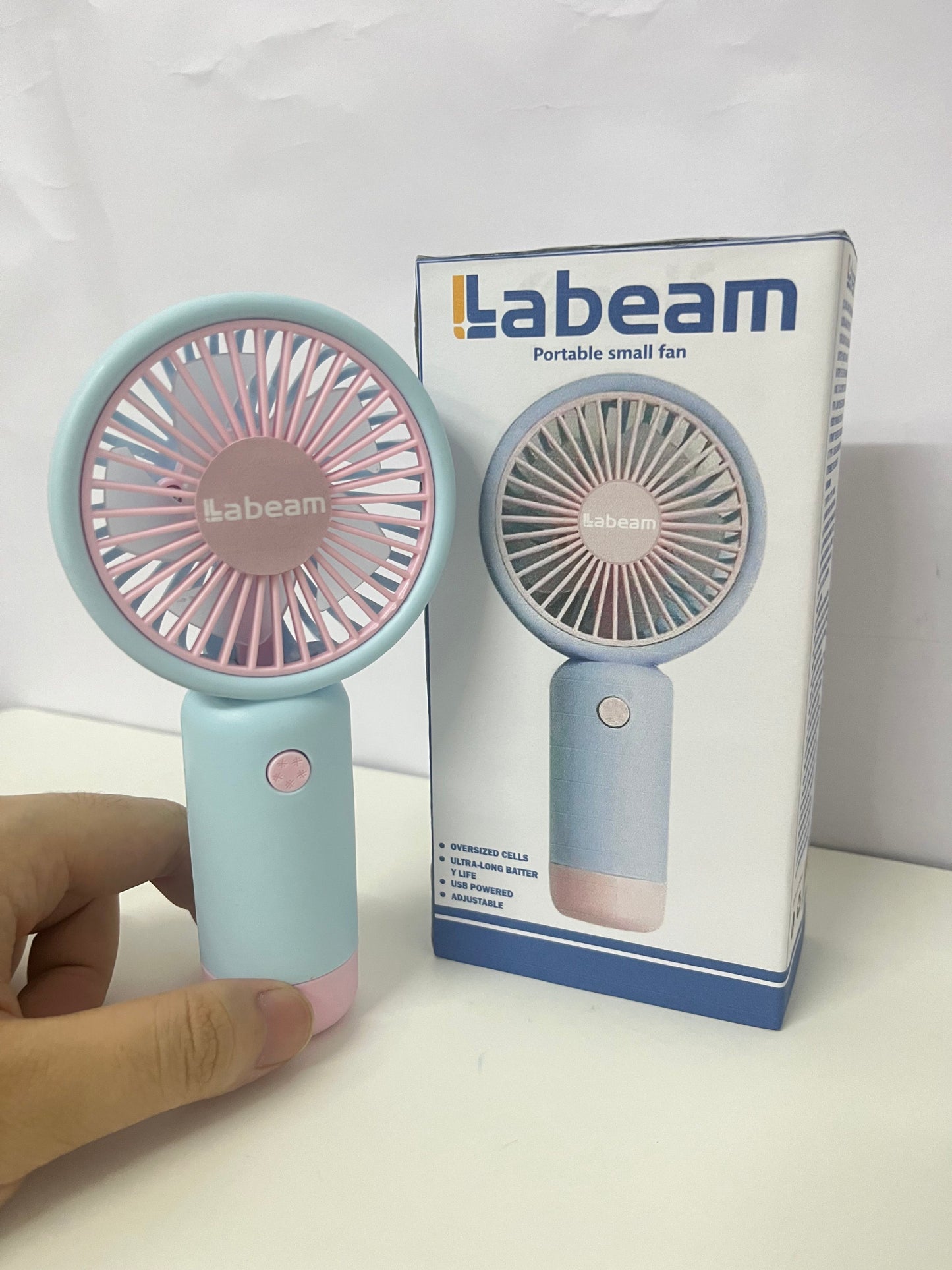 Labeam Handheld Portable Small Fan Cool Companion for Summer On-the-Go