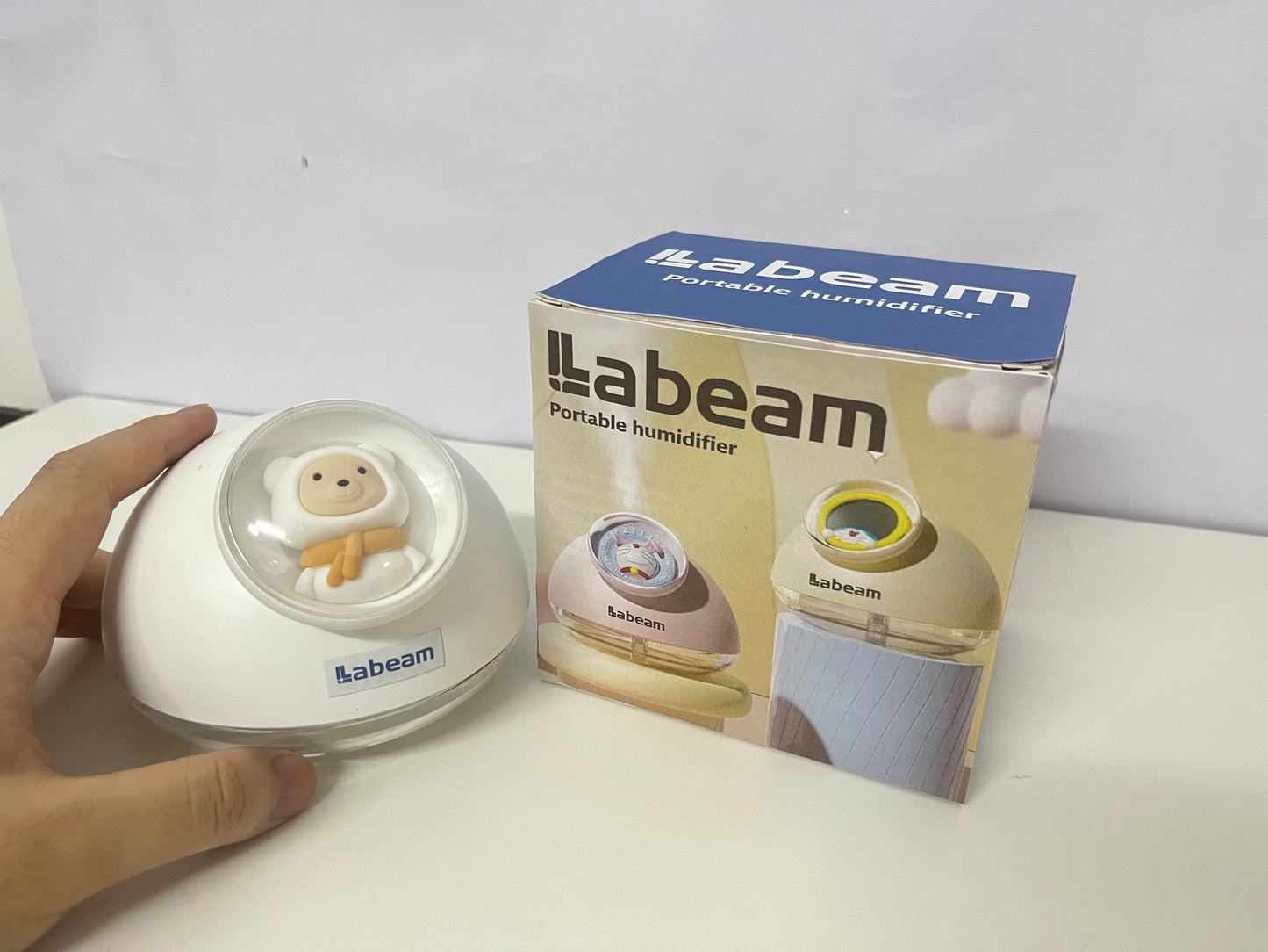 Labeam Portable Pet-Shaped Humidifier On-the-Go Moisturizing Companion