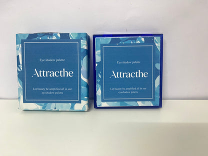 Attracthe Deep Sea Blue Eyeshadow Palette Multi-Texture Color Scheme An Atmospheric Item for Eye Makeup Looks