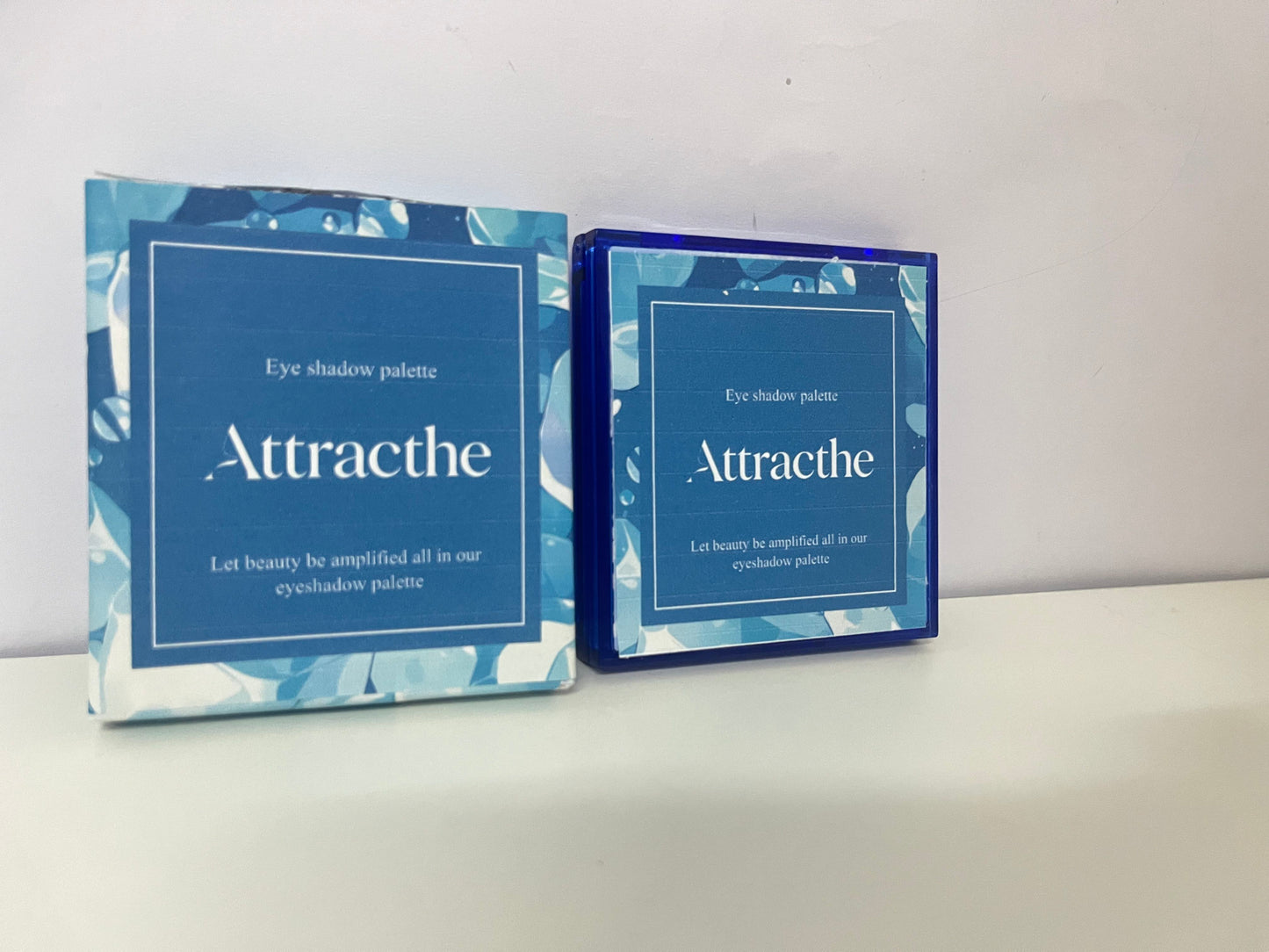 Attracthe Deep Sea Blue Eyeshadow Palette Multi-Texture Color Scheme An Atmospheric Item for Eye Makeup Looks