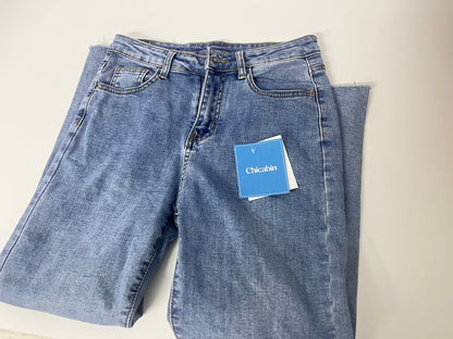【Chicabin Light Blue Elastic Jeans】—— Stylish & Comfortable Daily Bottoms