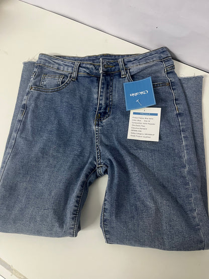 【Chicabin Light Blue Elastic Jeans】—— Stylish & Comfortable Daily Bottoms